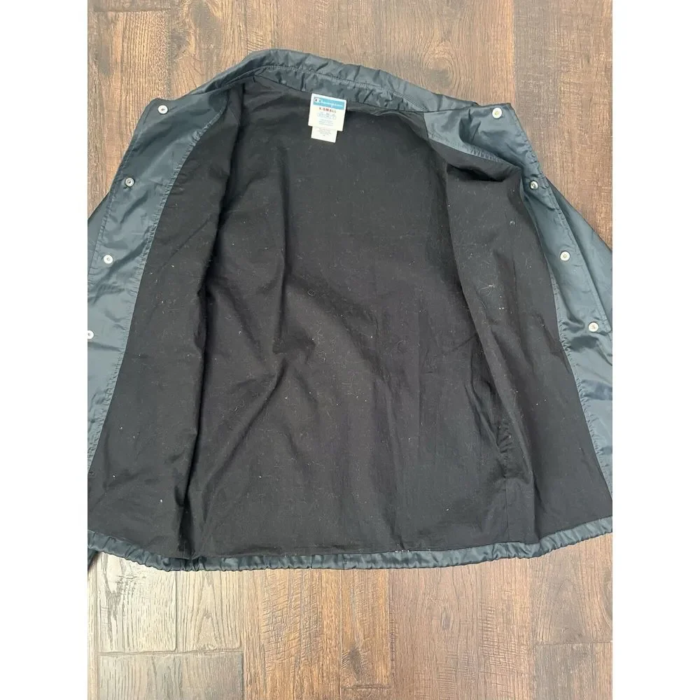 VTG Champion Jacket Womens Snap Button‎ 90s Windbreaker Flower XS Cottage Core